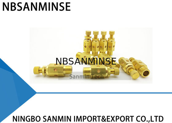 NBSANMINSE C ประเภทนิวเมติกแอร์ฟิตติ้งท่อไอเสียวาล์วปีกผีเสื้อนิวเมติกทองเหลือง Silencer