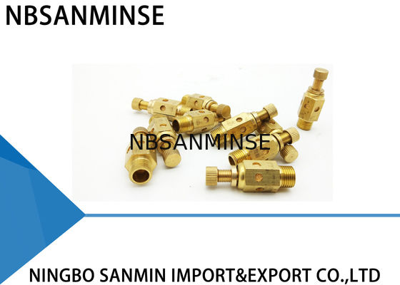 NBSANMINSE C ประเภทนิวเมติกแอร์ฟิตติ้งท่อไอเสียวาล์วปีกผีเสื้อนิวเมติกทองเหลือง Silencer