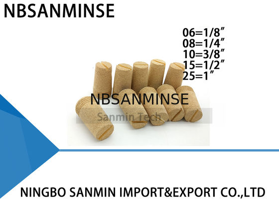 NBSANMINSE D 1/8 1/4 3/8 1/2 1 ขนาดนิวเมติกชิ้นส่วนท่อไอเสียทองเหลืองฟิตติ้งไอเสียทองเหลือง Silencer ในการขายที่ดีที่สุด