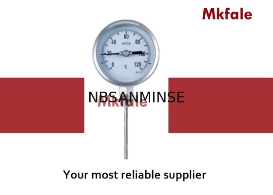 เครื่องวัดความดัน Bimetallic ความแม่นยำสูงเครื่องวัดความดันของเหลวสำหรับเครื่องมือวัดทางวิศวกรรม