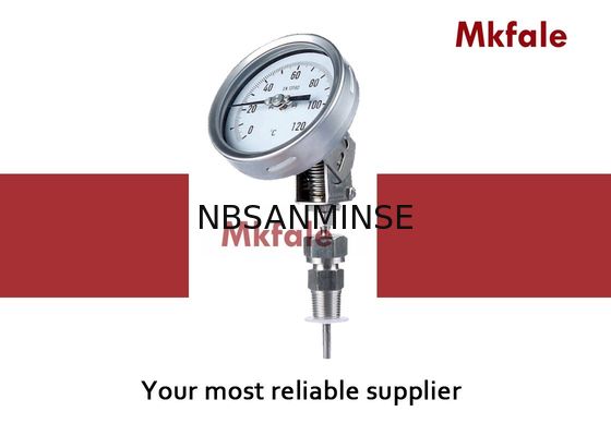 เครื่องวัดความดัน Bimetallic ความแม่นยำสูงเครื่องวัดความดันของเหลวสำหรับเครื่องมือวัดทางวิศวกรรม