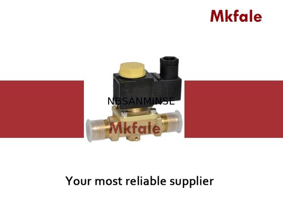 น้ำโซลินอยด์วาล์วทองเหลืองประสิทธิภาพสูงสำหรับกลุ่มคอมเพรสเซอร์ทำความเย็นและอื่น ๆ