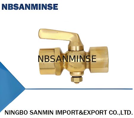 305-DN6 305-DN10 305-DN15 ปั๊กวัดแรงดันทองแดงหัวสองตัว พร้อมพื้นผิวปักทองแดง