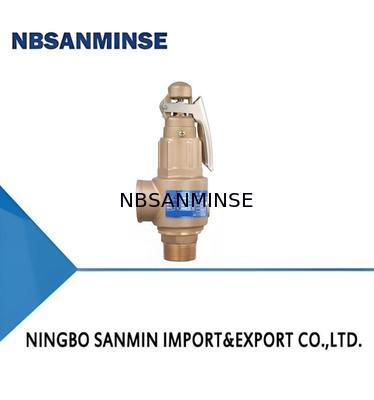 วาล์วความปลอดภัยเปิดขนาดเล็กจากทองแดง พร้อมกุญแจ 35bar