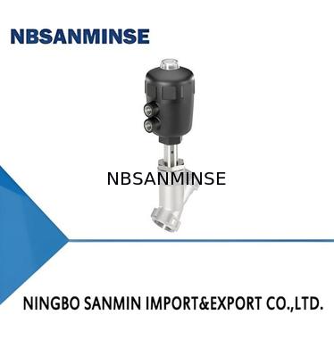 Pneumatically operated 2/2 way angle seat valve CLASSIC  Stainless steel body with PA actuator