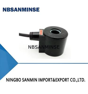 16431 ประเภทคอยล์โซลินอยด์วาล์วขดลวด DC 18 วัตต์กำลังไฟปกติสีดำ