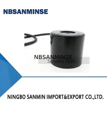 16431 ประเภทคอยล์โซลินอยด์วาล์วขดลวด DC 18 วัตต์กำลังไฟปกติสีดำ