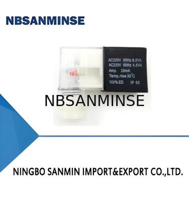 ประเภทการเชื่อมต่อ DIN43650B AC220V 24vdc Solenoid Coil 4V210 ซีรี่ส์