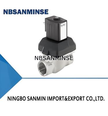 วาล์วไดอะแฟรมแบบ 2/2 ทาง พร้อมตัวช่วยขับเคลื่อน ทำจากวัสดุเหล็กและวาล์วโซลินอยด์ทองเหลือง