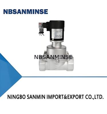 304 สแตนเลส วาล์วซอลีนอยด์เคมี DC12V-AC380V โวลเตจและอุณหภูมิการทํางาน 5-50 °C