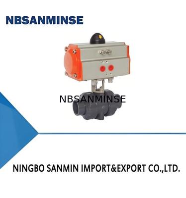 UPVC/CPVC/PPH วาล์วลูกหนังไฟฟ้าและปนูมาติกสําหรับความดันกลาง 1.2MPa และความดันต่ํา 0.035MPa ~ 0.35MPa การใช้งาน