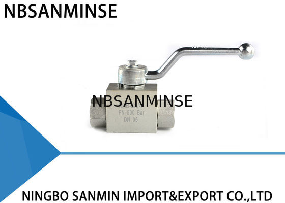 บอลวาล์วไฮดรอลิกแรงดันสูง KHB 1/8 1/4 3/8 1/2 เหล็กคาร์บอน NPT G คู่มือวาล์ววิศวกรอุตสาหกรรมที่ปิดวาล์ว