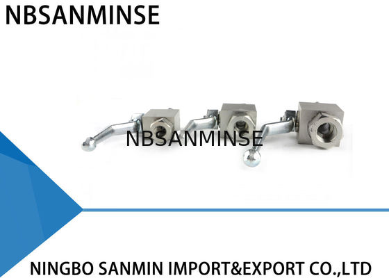 บอลวาล์วไฮดรอลิกแรงดันสูง KHB 1/8 1/4 3/8 1/2 เหล็กคาร์บอน NPT G คู่มือวาล์ววิศวกรอุตสาหกรรมที่ปิดวาล์ว