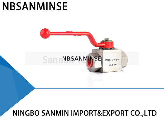 สแตนเลสสตีลบอลวาล์วไฮดรอลิกแรงดันสูง KHB-G1 / 8 1/4 3/8 1/2 ออกแบบป้องกันการกัดกร่อน SS304 SS316