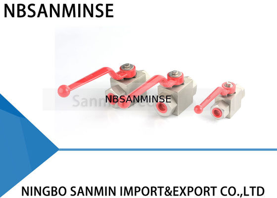 สแตนเลสสตีลบอลวาล์วไฮดรอลิกแรงดันสูง KHB-G1 / 8 1/4 3/8 1/2 ออกแบบป้องกันการกัดกร่อน SS304 SS316