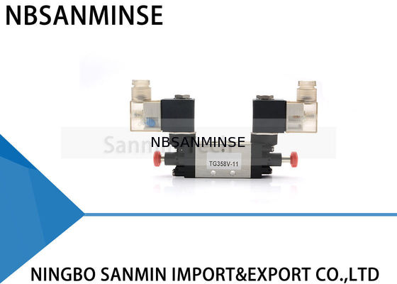 TG358V11 G1 / 8 2 ตำแหน่ง 5 Way ภายในนักบินประเภทประตูปั๊มทุ่มเทวาล์วสำหรับรถบรรทุกรถประตูระบบ