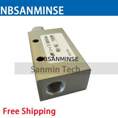 NBSANMINSE ZK สูญญากาศเครื่องกำเนิดไฟฟ้า 1/8 1/4 3/8 1/2 นิวเมติกเครื่องดูดสูญญากาศ 1MPa อัตโนมัติอะไหล่สูญญากาศ
