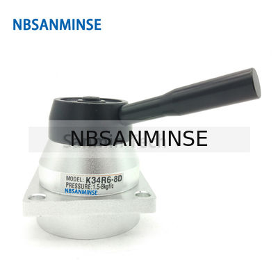 NBSANMINSE K34R6 G1 / 4 "สลับมือวาล์ววาดวาล์ววิศวกรรมนิวเมติกคู่มือวาล์ว G 1/4 กระทู้