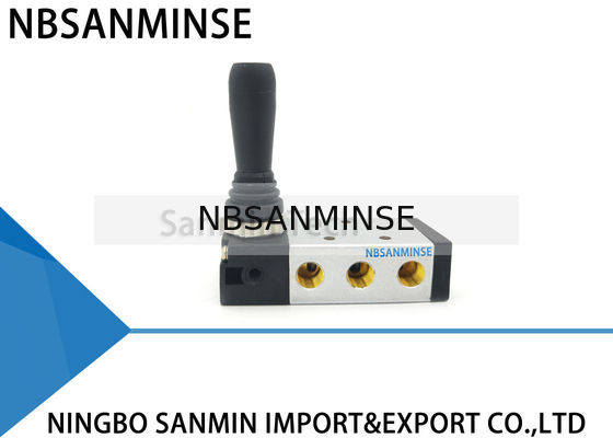 NBSANMINSE 4H210 4H310 4H430 ดึงวาล์ว 1/8 1/4 3/8 1/2 สองตำแหน่งสามตำแหน่งห้าวิธีสามตำแหน่งควบคุมอากาศ