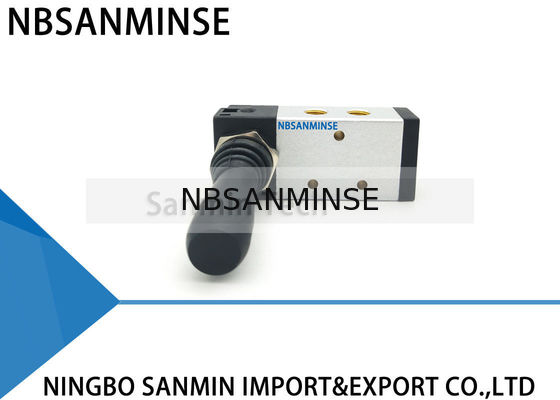 NBSANMINSE 4H210 4H310 4H430 ดึงวาล์ว 1/8 1/4 3/8 1/2 สองตำแหน่งสามตำแหน่งห้าวิธีสามตำแหน่งควบคุมอากาศ