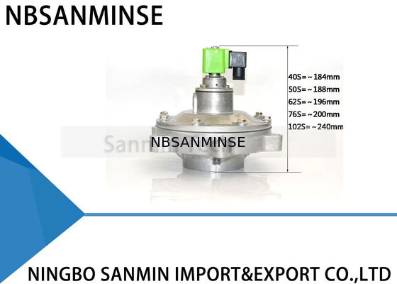 NBSANMINSE QD-Y ไดอะแฟรมวาล์วชีพจรเจ็ทวาล์ว SBFEC ประเภทสำหรับถุงเก็บฝุ่นระบบ G1-1 / 2 G2 G2-1 / 2 G3 G4