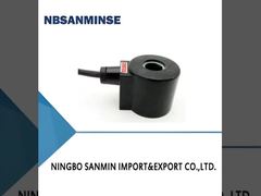 16431 ขดลวดโซลินอยด์วาล์วชนิดนำ DC 18 วัตต์ กำลังไฟปกติ สีดำ